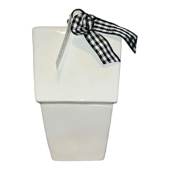 Rae Dunn By Magenta Ceramic KNOCK Slant Roof 2 Sided Birdhouse NWT - Picture 4 of 6